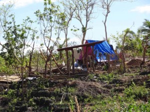 The most critical need in one Philippines village following Typhoon Haiyan is shelter.  (Image, caption courtesy BGR)