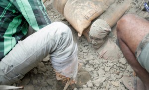 Photo courtesy Asian Access/Survivor found in rubble