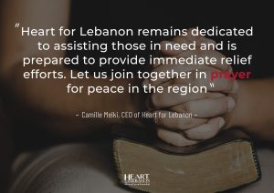 Heart for Lebanon, Facebook, prayer